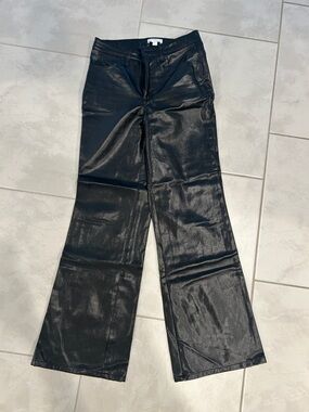 Everly Black Faux Leather Pants *Size 0*